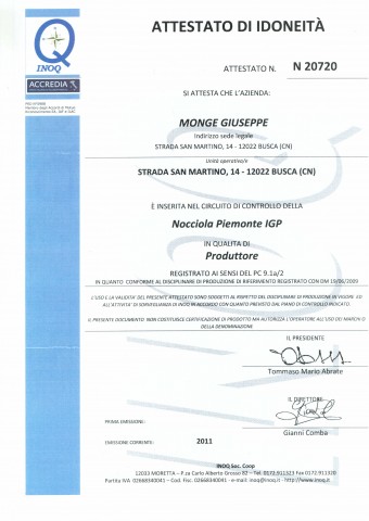 Certificato IGP